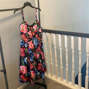 Eliza J size 8 flower multicolored dress